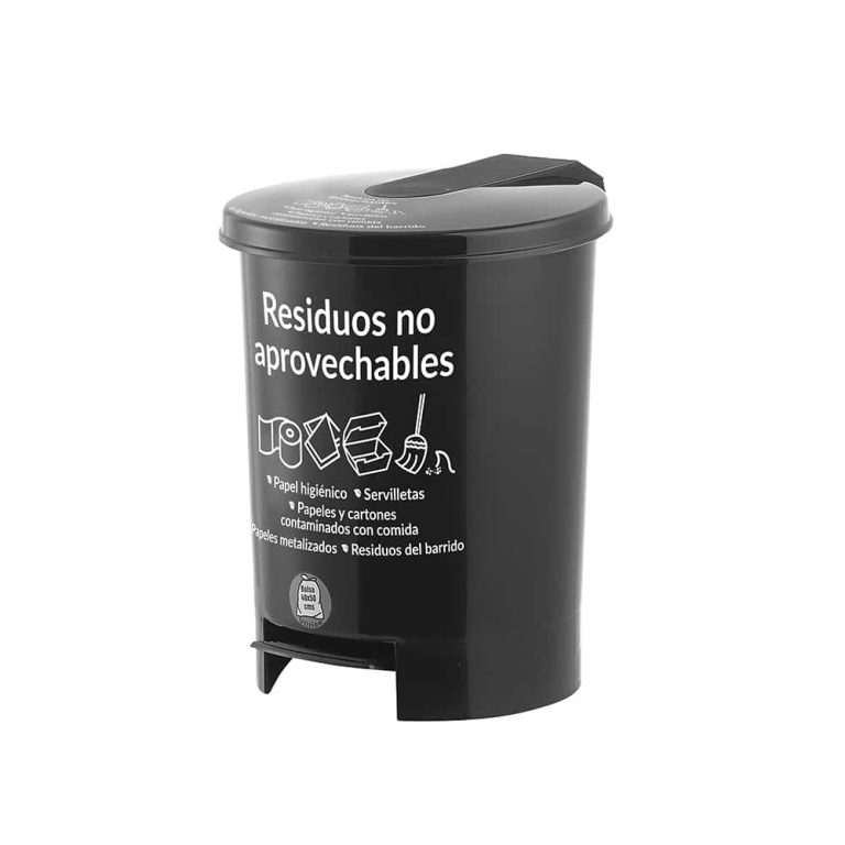 Papelera Redonda pedal 12 L con Screen