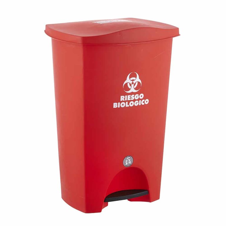 Papelera Rectangular con Pedal 44 L