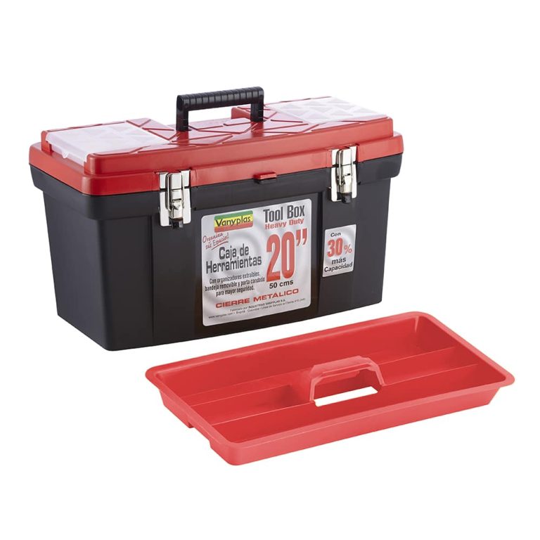 Caja herramientas 20 Pulg. cierre metálico