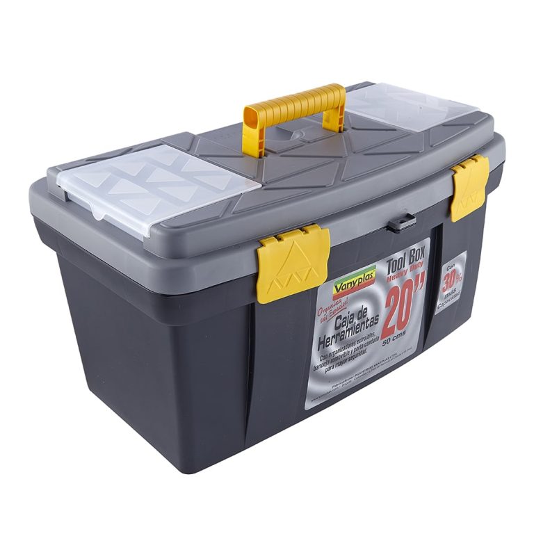 Caja herramientas 20 Pulg. cierre plástico